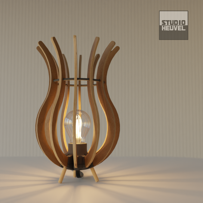 Lamp met diffuser
